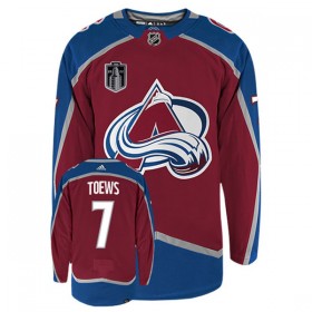 Colorado Avalanche tröja Devon Toews 7 Adidas Stanley Cup 2022 Authentic - NHL Tröjor Herr